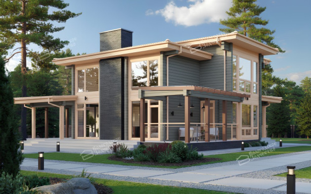 Дом из клееного бруса VZ-341